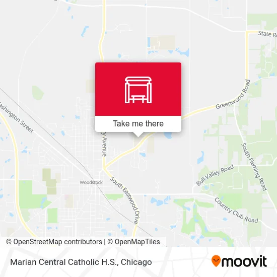 Marian Central Catholic H.S. map