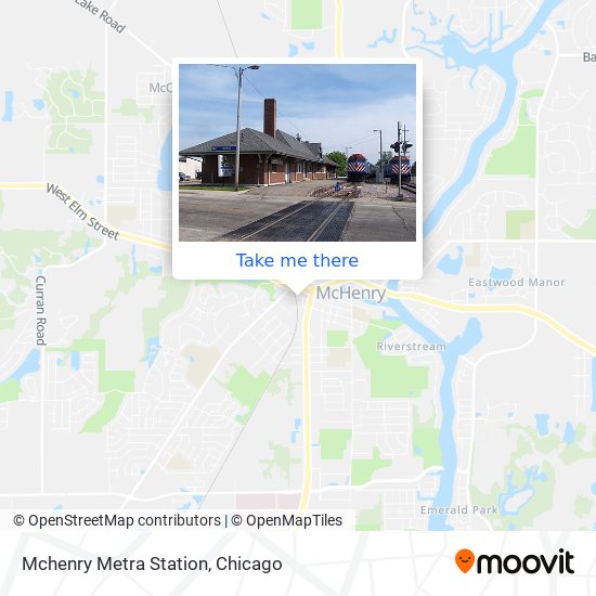 Mchenry Metra Station map