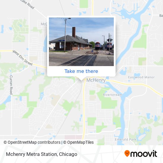 Mapa de Mchenry Metra Station