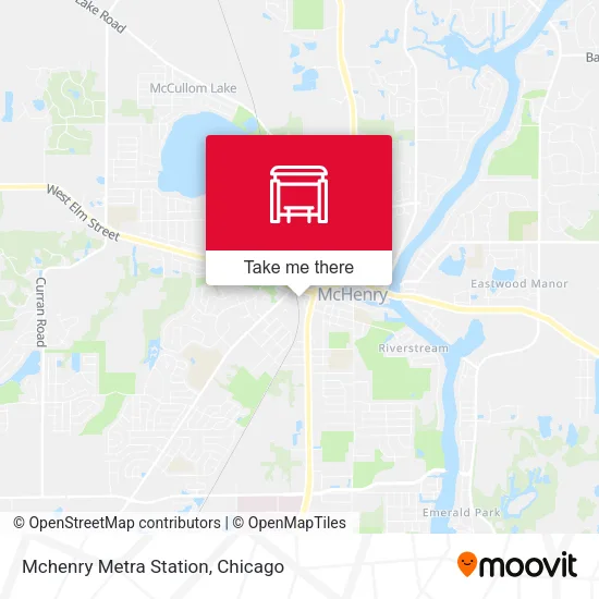 Mapa de Mchenry Metra Station