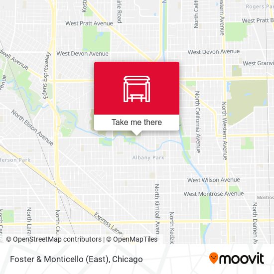 Foster & Monticello (East) map