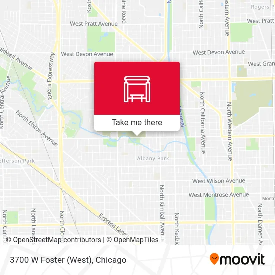 3700 W Foster (West) map