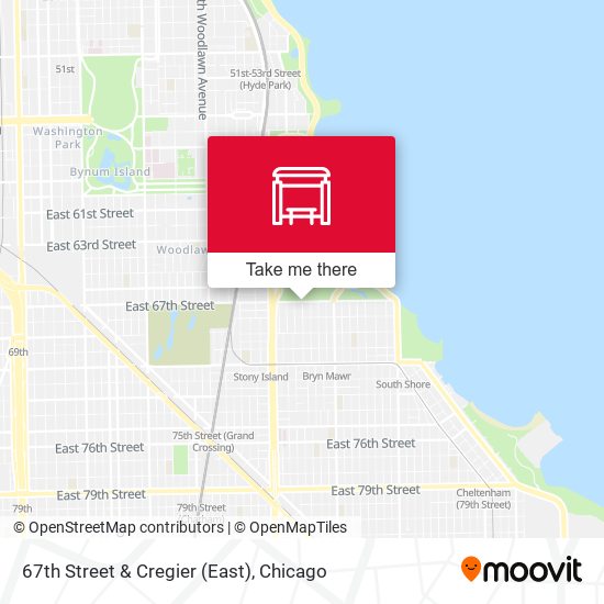 67th Street & Cregier (East) map