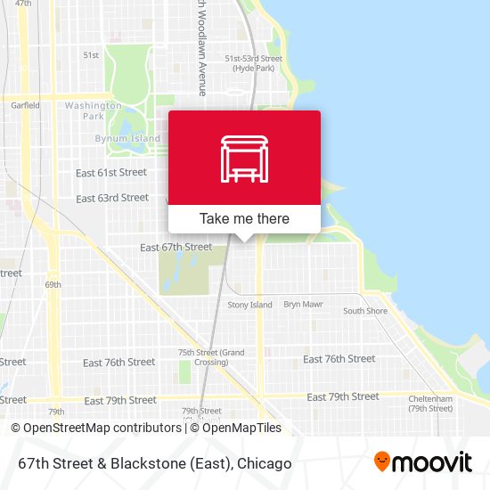 67th Street & Blackstone (East) map