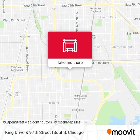 King Drive & 97th Street (South) map