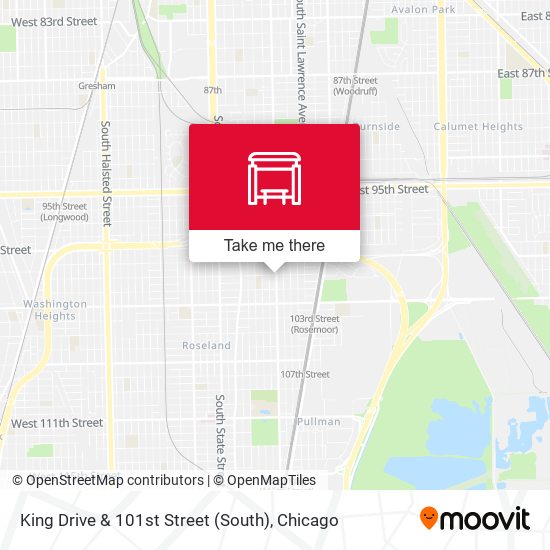 King Drive & 101st Street (South) map