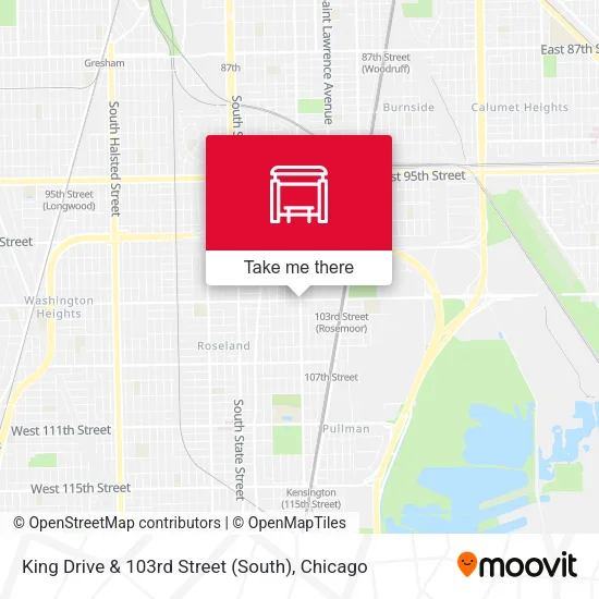 King Drive & 103rd Street (South) map
