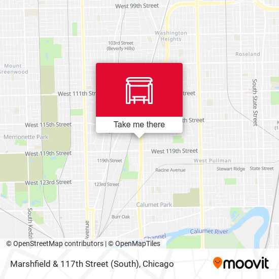 Mapa de Marshfield & 117th Street (South)