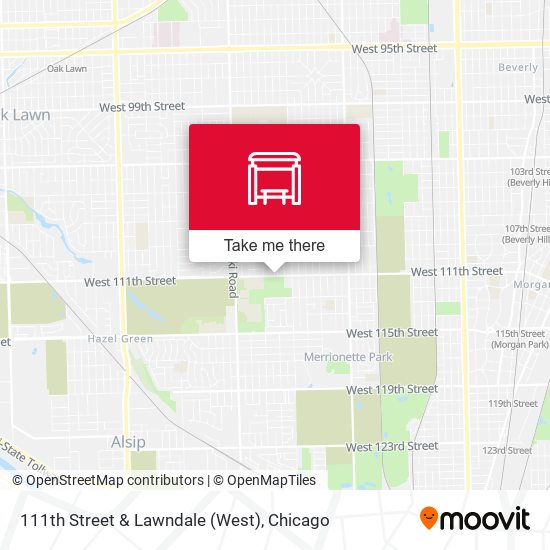 Mapa de 111th Street & Lawndale (West)