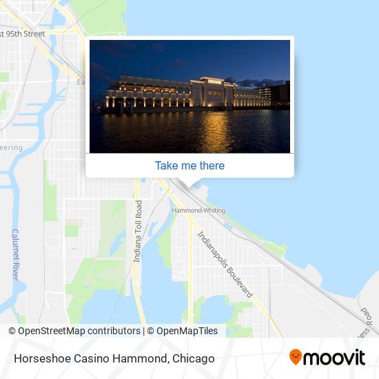 Horseshoe Casino Hammond map