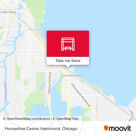 Horseshoe Casino Hammond map