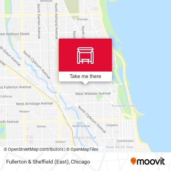 Fullerton & Sheffield (East) map