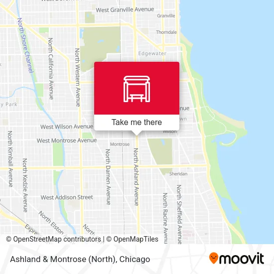 Ashland & Montrose (North) map