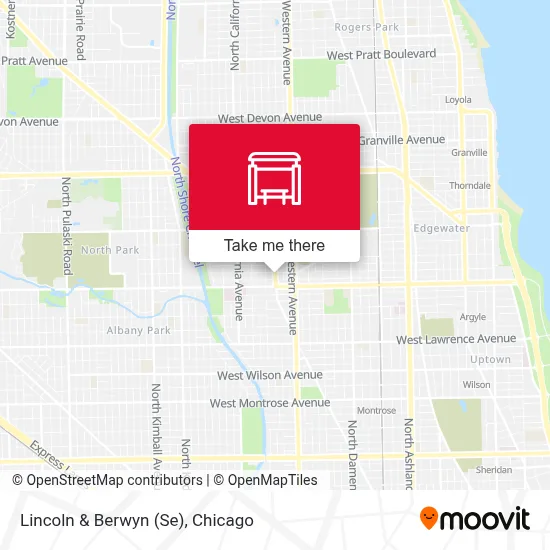 Lincoln & Berwyn (Se) map