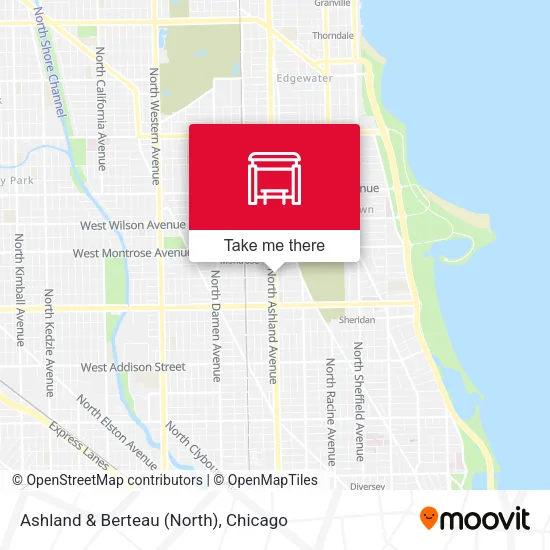 Ashland & Berteau (North) map