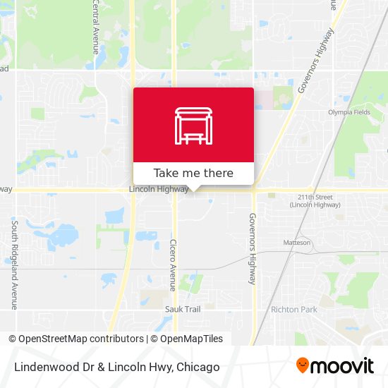 Lindenwood Dr & Lincoln Hwy map