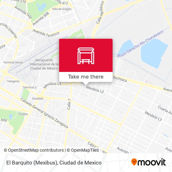 El Barquito (Mexibus) map