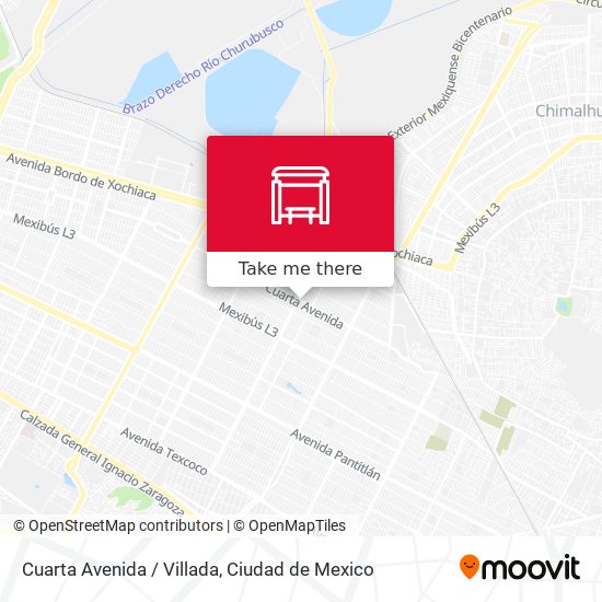 Cuarta Avenida / Villada map