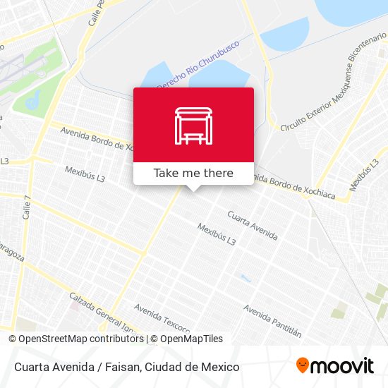 Cuarta Avenida / Faisan map