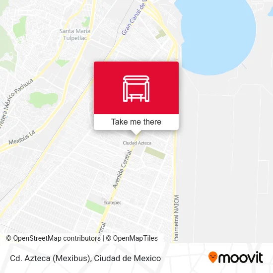 Cd. Azteca (Mexibus) map