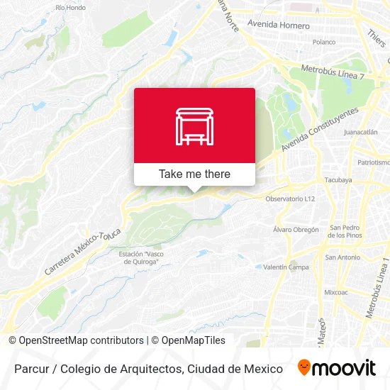 Parcur / Colegio de Arquitectos map