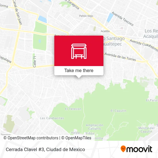 Cerrada Clavel #3 map