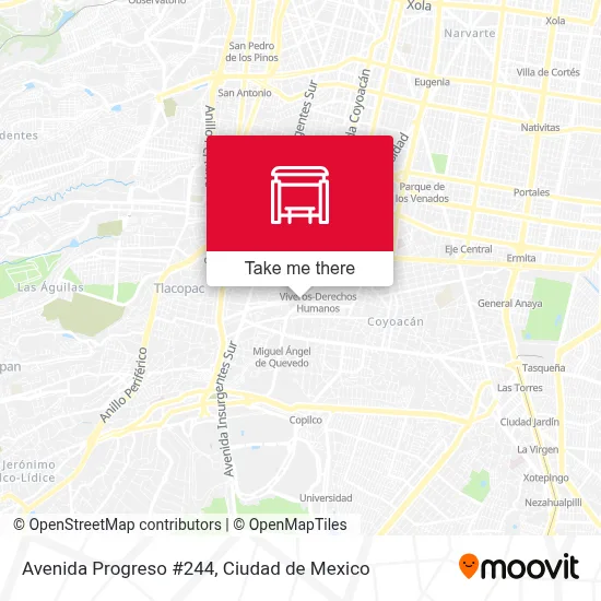 Avenida Progreso #244 map