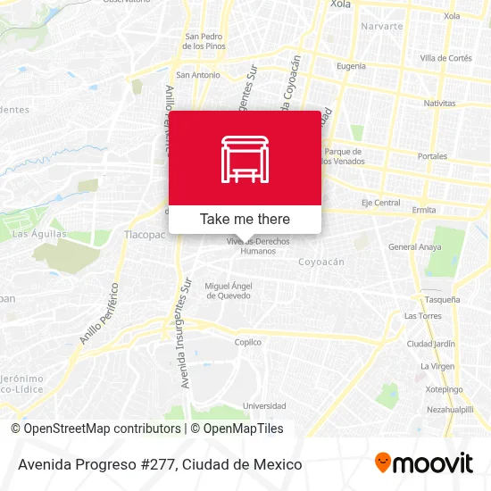 Avenida Progreso #277 map