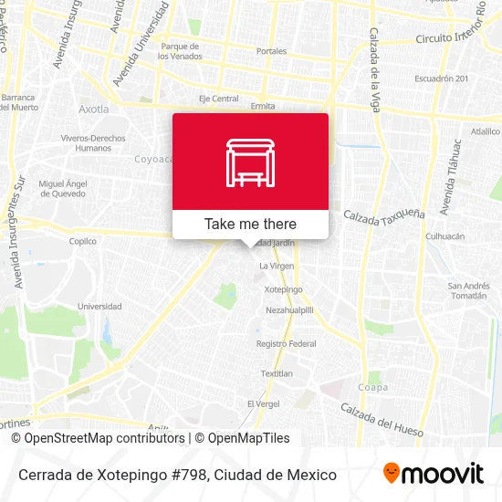 Cerrada de Xotepingo #798 map