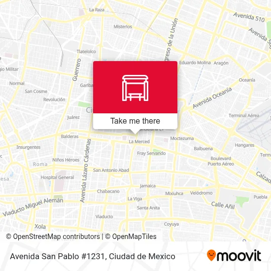 Avenida San Pablo #1231 parada - Rutas, horarios y tarifas