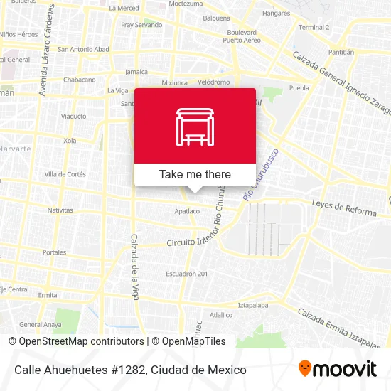 Calle Ahuehuetes #1282 map