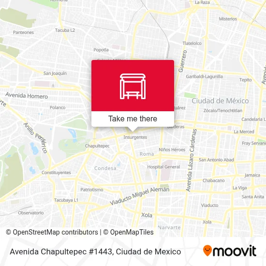 Avenida Chapultepec #1443 map