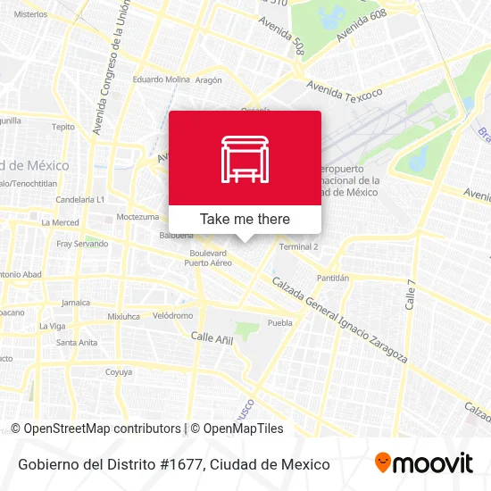 Gobierno del Distrito #1677 map
