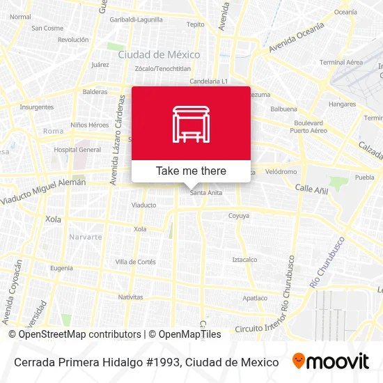 Cerrada Primera Hidalgo #1993 map