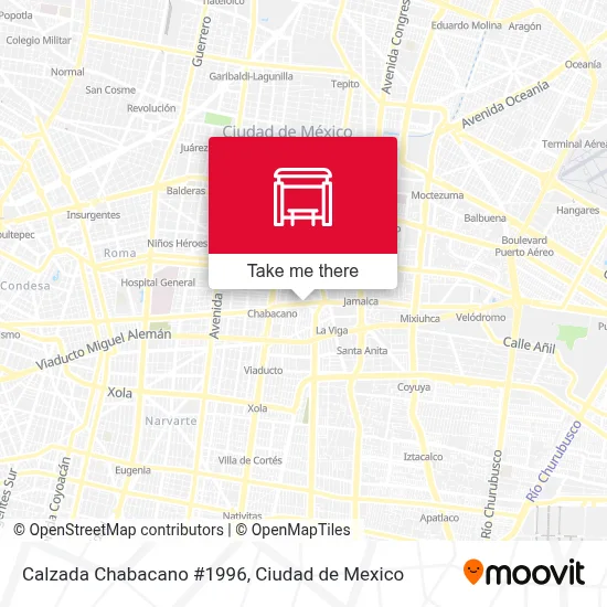 Calzada Chabacano #1996 map