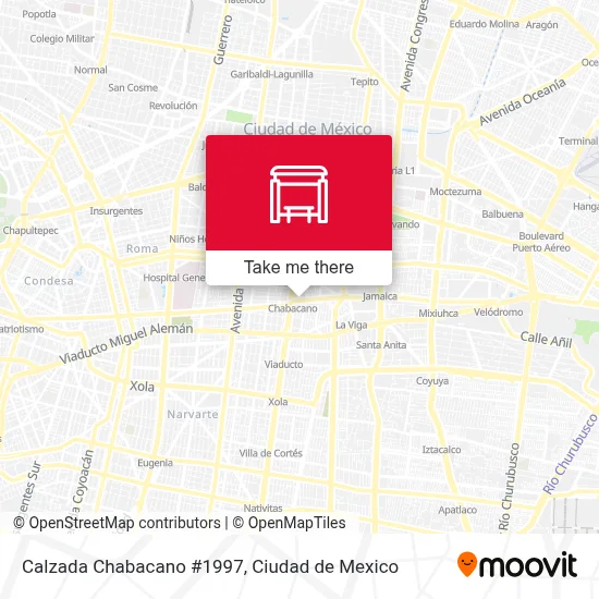 Calzada Chabacano #1997 map