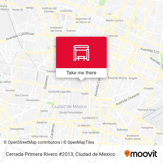 Cerrada Primera Rivero #2013 map