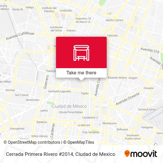Cerrada Primera Rivero #2014 map