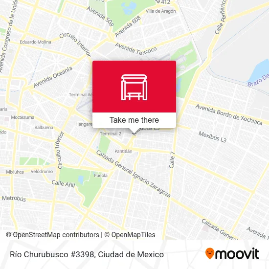 Mapa de Río Churubusco #3398