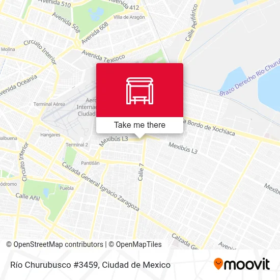 Mapa de Río Churubusco #3459