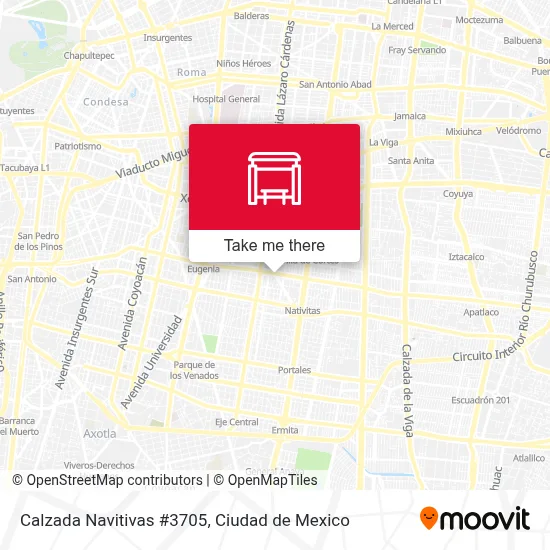 Calzada Navitivas #3705 map