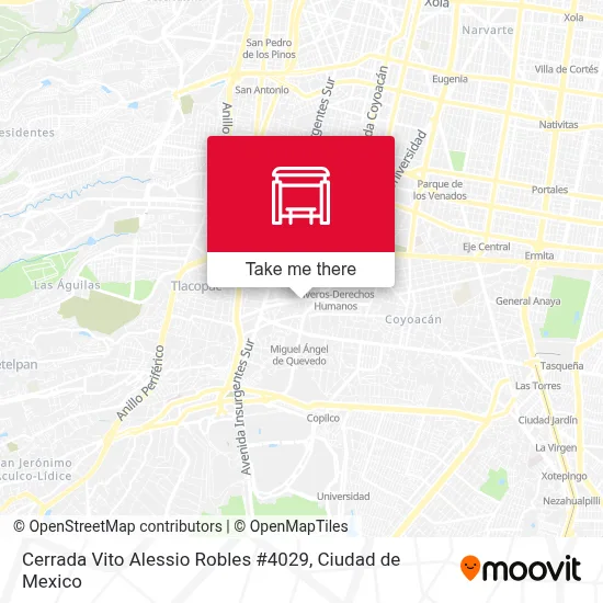 Cerrada Vito Alessio Robles #4029 map