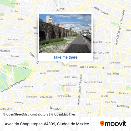 Mapa de Avenida Chapultepec #4309