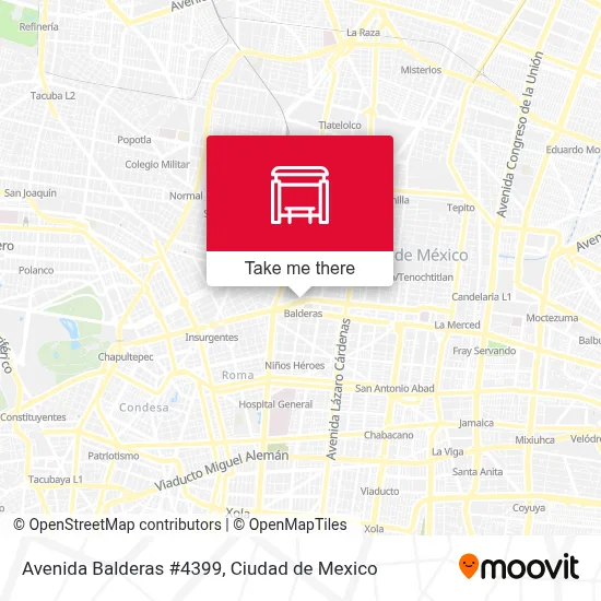 Avenida Balderas #4399 - Rutas, horarios y tarifas