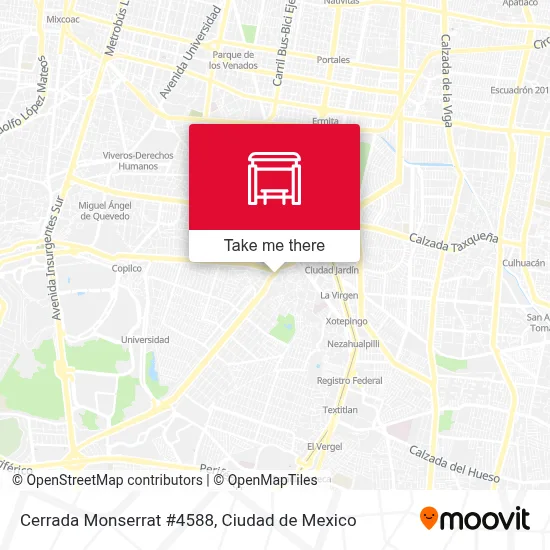 Cerrada Monserrat #4588 map