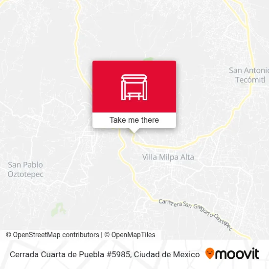 Cerrada Cuarta de Puebla #5985 map