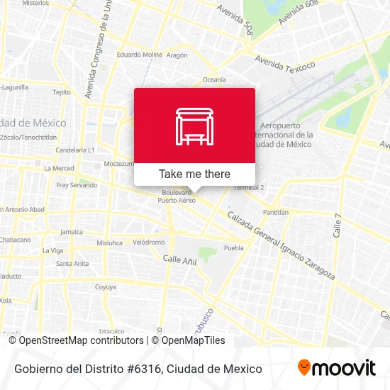 Gobierno del Distrito #6316 map