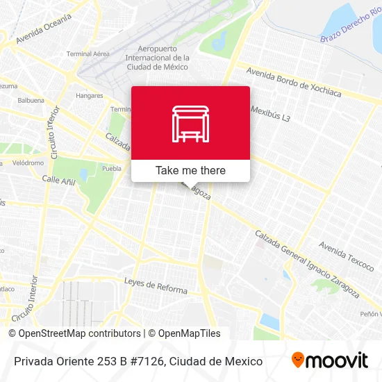 Privada Oriente 253 B #7126 map