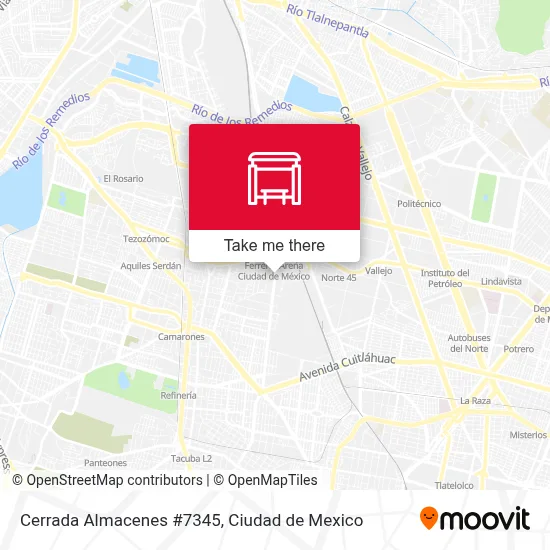 Cerrada Almacenes #7345 map