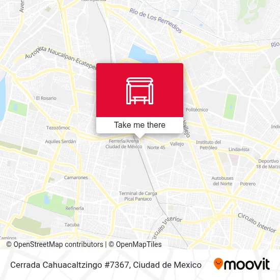 Cerrada Cahuacaltzingo #7367 map